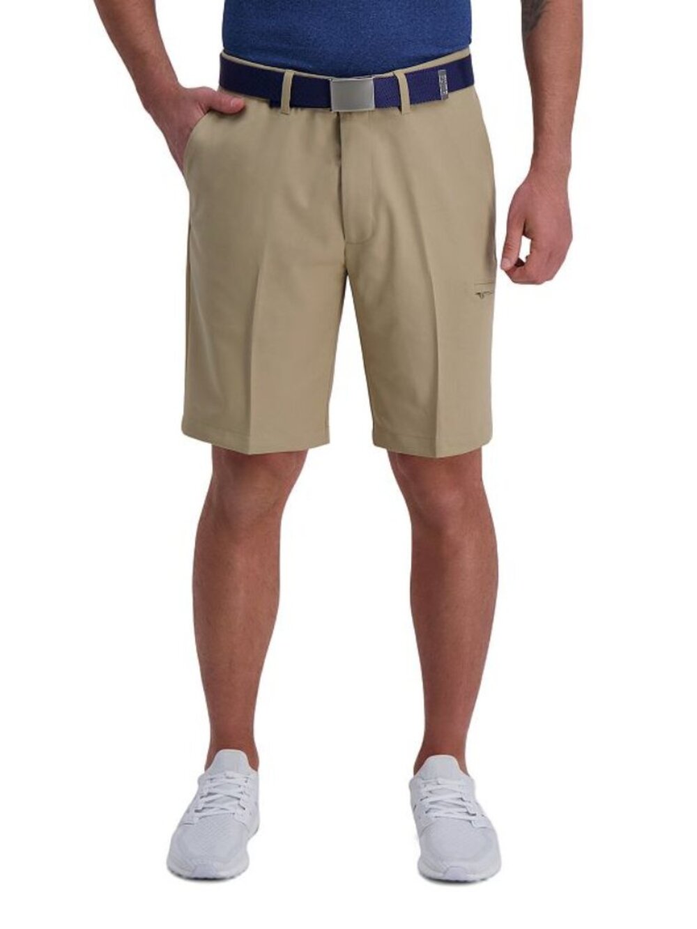 Big & Tall Haggar Active Series Slim-Fit Flat-Front Utility Shorts, 46W, Beige